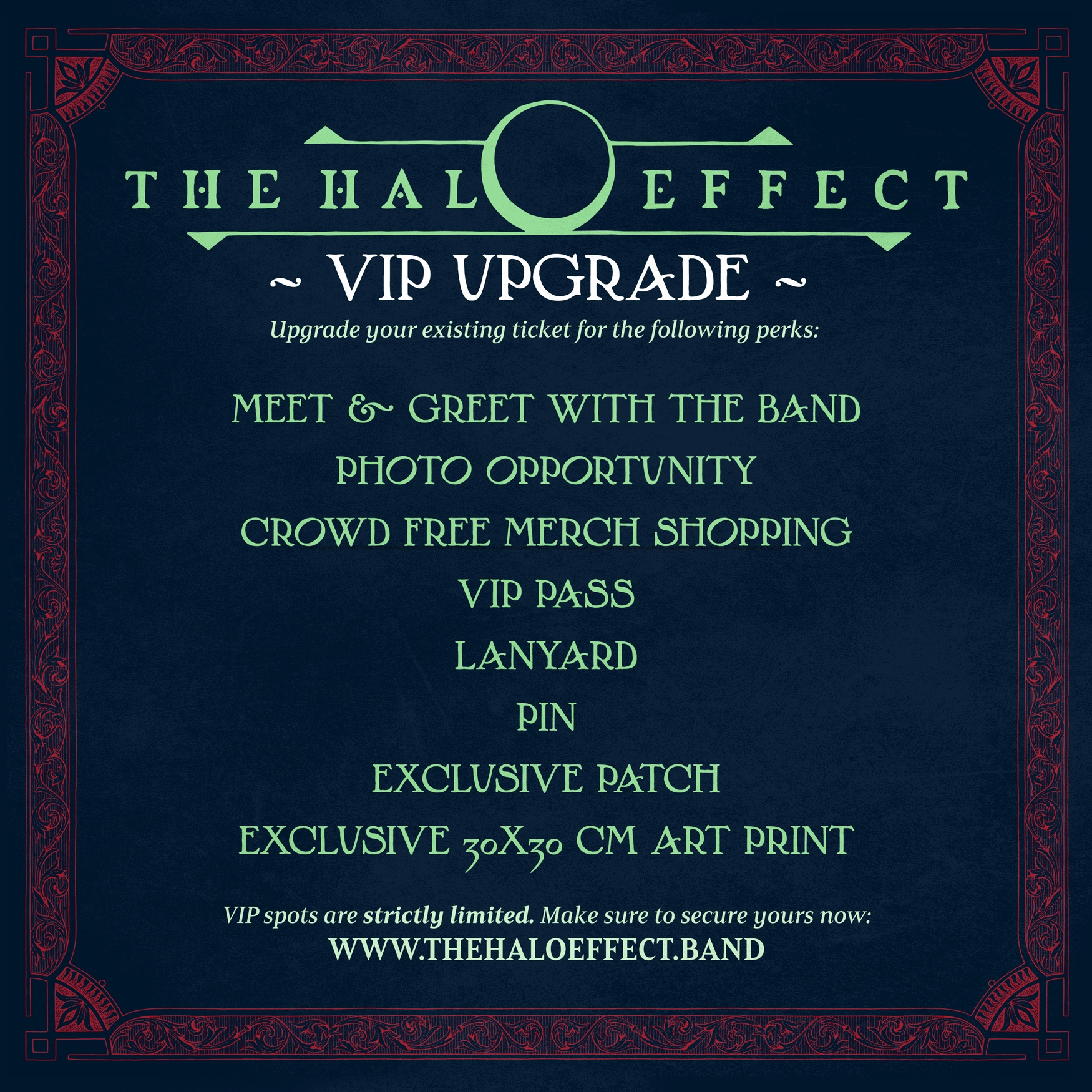 THE HALO EFFECT - Tour 2025 VIP Upgrade [BUNDLE]